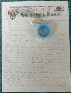 Rara Lettera Stabilimento Metallurgico GUINZIO & ROSSI-Torino 1914 - Picture 1 of 1