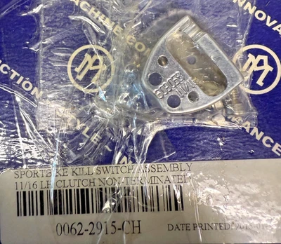 0062-2915-CH Switch - Start Interruption - 11/16" - Chrome - Image 1 of 2