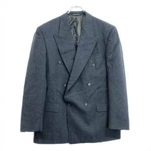 Pierre Balmain 90s Gray Wool DoubleBreasted Jacket Men’s 40R Used - Picture 1 of 8