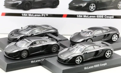 Kyosho 1/64 McLaren Collection 12C 12C GT3 P1 650s cupé (4 coches) negro mate Foto 1 de 4