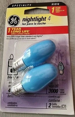 NEW GE Lighting 4W 3,000 Hours Night Light Bulb Blue 26223 - Image 1 of 2