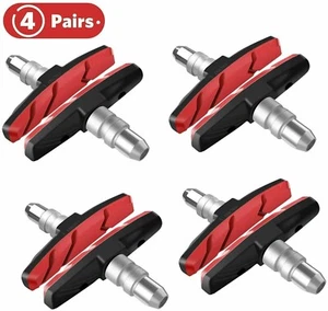 4 Paar Fahrrad V-Bremsbeläge Bremsschuhe Shimano Tektro Kompatibel V-Brake 70mm - Bild 1 von 11
