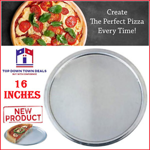 Round Non Stick Kitchen Tools Pizza Plate Pan Baking Bakeware Serving Tray 16