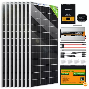 1600Watt 7KWH Solaranlage Photovoltaikanlage Plug & Play Komplett Set PV Anlage - Bild 1 von 9