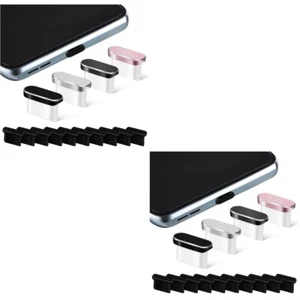  Set of 2 Waterproof Plug USB C Dust Cover Caps Mobile Port Protectors - Afbeelding 1 van 12