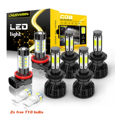 For Kia Optima 2014-2024 Headlight Xenon White 6000K LED Foglight Bulbs Set - Image 1 of 4