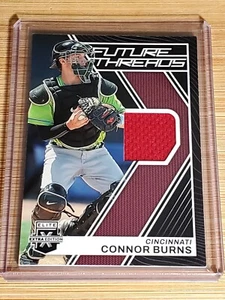 Connor Burns 2023 Panini Elite Extra Edition Future Threads Relic FT-CB Reds - Picture 1 of 2