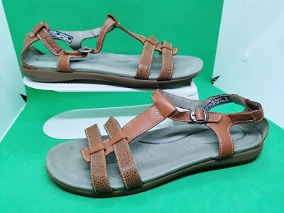 Sandalias Keen Rose City con correa en T de cuero marrón embarcadero para mujer talla 9 Foto 1 de 4