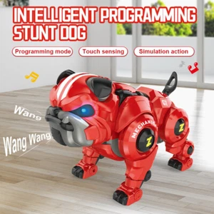 Smart Robot Dog Toys for Boys, Rechargeable Programmable Stunt Robot - Picture 1 of 17