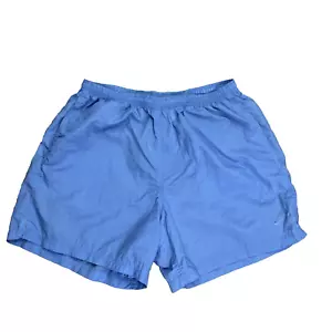 Vintage Nike Y2K blau Nylon Shorts Jugend XL 16/18 elastischer Bund - Bild 1 von 8