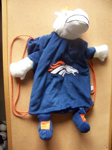 Denver Broncos string backpack bag tote horse mascot NFL Cover