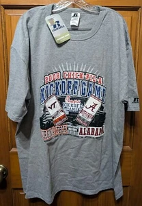 2009 NCAA Football Chick-Fil-A Kickoff Game T-shirt Virginia Tech vs Alabama XL - Picture 1 of 6
