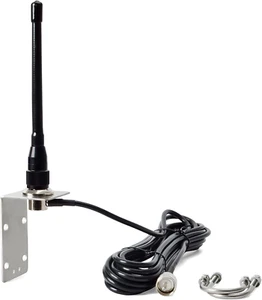 Antenne tronquée marine 159V, connecteur PL259, câble coaxial RG-58 16,4 pieds, monture L - Photo 1/6