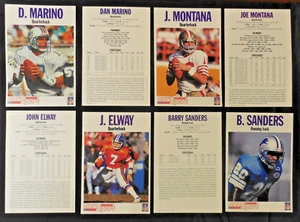 1992 Newsport FB Card set 32 Montana Marino Barry & Deion Sanders Elway Irvin LT - Picture 1 of 5