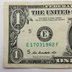 Birthday Dollar Bill March 17, 1962 Numerical Date Serial # Series 2013 E Note - Picture 1 of 4