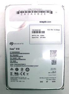 Disco duro Netapp X380 STATE10TA07 10 TB 3,5" HDD SAS *USADO* - Imagen 1 de 3
