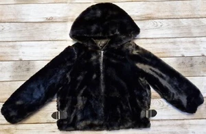 Damen PelzFakeJacke mit Kapuze - kurz - ZARA - S - Schwarz - wie NEU! *@* - Bild 1 von 10