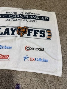 Chicago Bears Rally Towel Soldier Field 2011 Packers NFC Championship Game - Picture 1 of 6