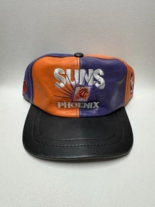 Vintage NBA Phoenix Suns Leather SnapBack Hat - Picture 1 of 10