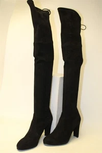 Stuart Weitzman Highland Womens 8 M Black Suede Over The Knee OTK Fashion Boots - Picture 1 of 24