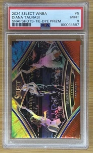 #/25 PSA 9 CASE HIT TIE DYE - 2024 Select WBNA Diana Taurasi Snapshots Prizm - Picture 1 of 2