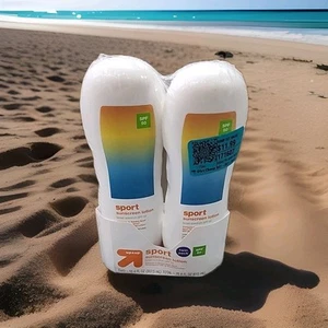 2 BOTTLES 10.4 oz UP & UP SUNSCREEN LOTION BROAD SPECTRUM SPF 50 exp 2/27 New - Picture 1 of 5