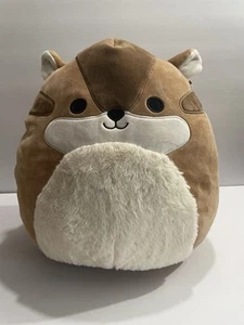 Peluche Squishmallow Kellytoy Melzie 12" marrón ardilla vientre esponjoso nuevo sin etiquetas - Imagen 1 de 6