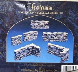 Build-A-Scene Accessory Set Fontanini Heirloom Nativity Walls 5-7.5" Scale 51180 - Picture 1 of 3