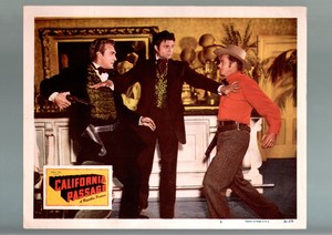 CALIFORNIA PASSAGE-1950-FORREST TUCKER-JIM DAVIS-WESTERN-LOBBY CARD FN/VF