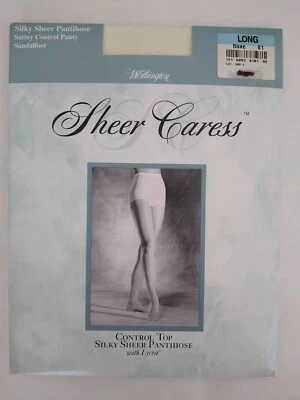 Worthington Pantimedias Sedosas Transparentes Caricias Control Panty Top Sandalia Hueso Largo Foto 1 de 4