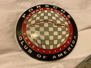 Official Porsche PCA Cayman Car Club of America Grill Badge Emblem Hood Ornament - Picture 1 of 2