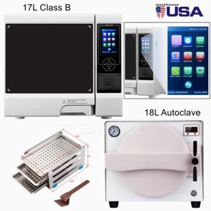 Esterilizador de vapor autoclave dental 17L/18L esterilización médica/vapor clase B - Imagen 1 de 45
