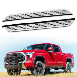 Barra Nerf de pedal de peldaño lateral fija apta para Toyota Tundra 2022 23 24 25 - Imagen 1 de 7