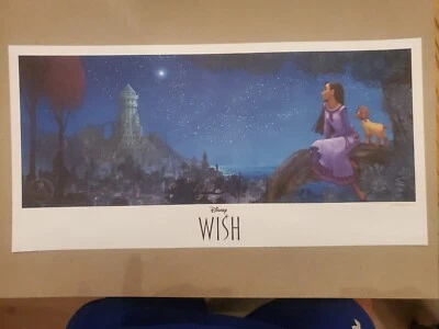 D23 Expo 2022 Exclusive Wish Collectible Lithograph Poster  - Imagem 1 de 2