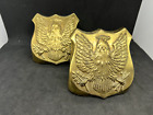 Vintage Pm Craftsman 1776 Brass Eagle Bookends