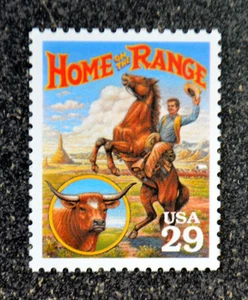 1994USA #2869a 29c Legends of the West - Home on the Range Mint NH VF horse - Picture 1 of 2