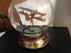 RARE BRISTOL BULLDOG GOLD COLORED INSIDE DISPLAY CASE "FREE SHIPPING" - Picture 1 of 4