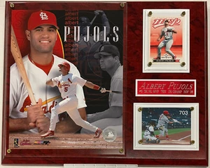 ALBERT PUJOLS 703 ST. LOUIS CARDINALS 8X10 PHOTO-MAN CAVE ART-12X15 WALL PLAQUE - Picture 1 of 4