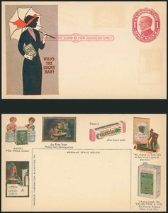 UX24 Allentown PA Scarce "Adpostal Card" USPCC S33 "Who's The Lucky Girl" - Picture 1 of 3