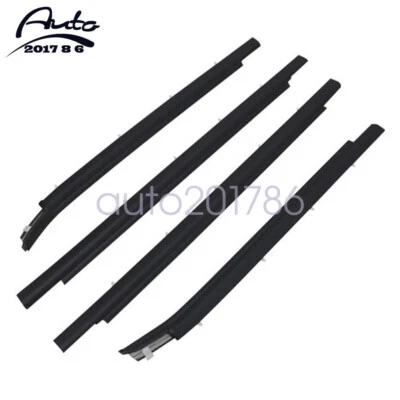 4x For Toyota Tundra 00-06 Double Cab Weatherstrip Outer Lower Window USA - Image 1 of 4