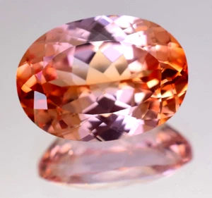 6+Ct Natural Certified Imperial Topaz Oval Stunning Loose Gemstone - Picture 1 of 6