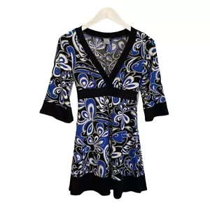 Vestido Vintage Y2K Sello Húmedo XS Disco Retro Floral Hippie - Imagen 1 de 8