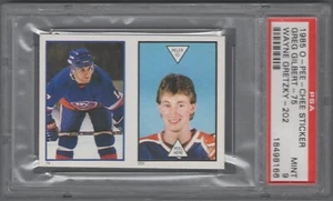 1985-86 O-Pee-Chee Sticker #75/202 Wayne Gretzky Graded PSA MINT 9 - Picture 1 of 2