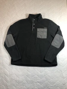 Simply Southern Fleece Mens Large Gray Jacket Pullover Elbows Patches - Picture 1 of 11