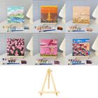 Artistic Craftsmanship Handpainted Flowers Oil Painting By Numbers Kit