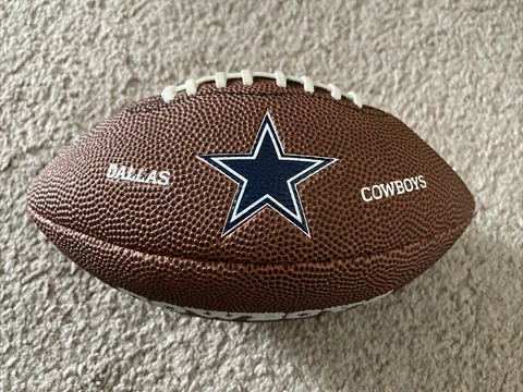 Wilson 9 Inch NFL Football Dallas Cowboys Cover
