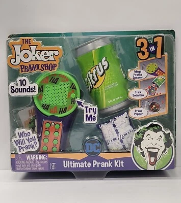 The Joker Prank Shop DC Ultimate Prank Kit 3 In 1 Brand New 2020 Free Shipping - Imagem 1 de 4