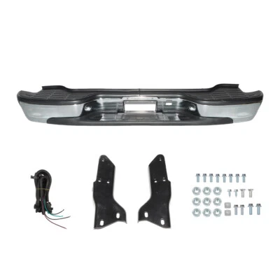 New Chrome Rear Complete Bumper For 2000-2006 Chevy Suburban Tahoe GMC Yukon XL - Image 1 of 4