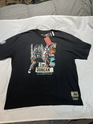 Tim Duncan Shirt, Mitchell & Ness Brand, 2020 Hall Of Fame! size 3X, NWT! Cover