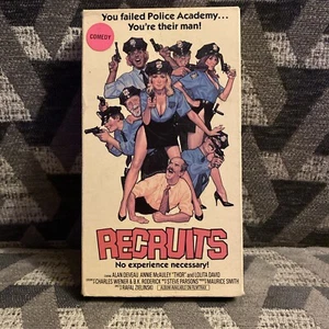 Recruits Vestron VHS 1986 sex comedy Police Academy - Picture 1 of 5